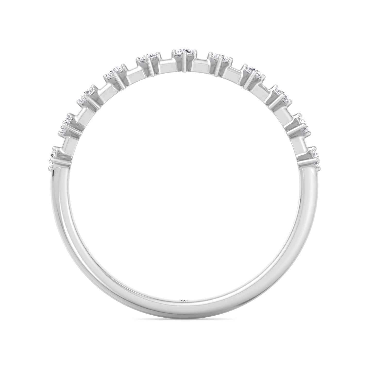 Simona - Multi Stone Round Natural Diamond Dainty Ring - Gem Jewelers Co