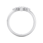 WG Pear Shape Natural Diamond Curved Tiara Engagement Ring 5