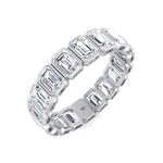 Alessi - Bezel Set Emerald Cut Diamond Eternity Band - Gem Jewelers Co