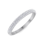 Teresa - Pave Natural Diamond Wedding Band - Gem Jewelers Co