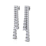 Double-Strand-Graduated-Natural-Diamond-Dangle-Earrings-1CTWhite-Gold 
