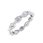 Acerra - East to West Marquise Shape Diamond Eternity Band - Gem Jewelers Co