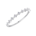 Simona - Multi Stone Round Natural Diamond Dainty Ring - Gem Jewelers Co