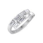Giselli - Baguette Shape Bezel Setting Diamond Wrap Ring - Gem Jewelers Co