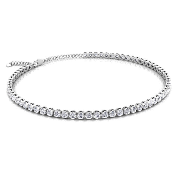 Everyday Dainty Natural Diamond Tennis Bracelet G Color VS2 Clarity .65CT T.W 14K Solid Gold