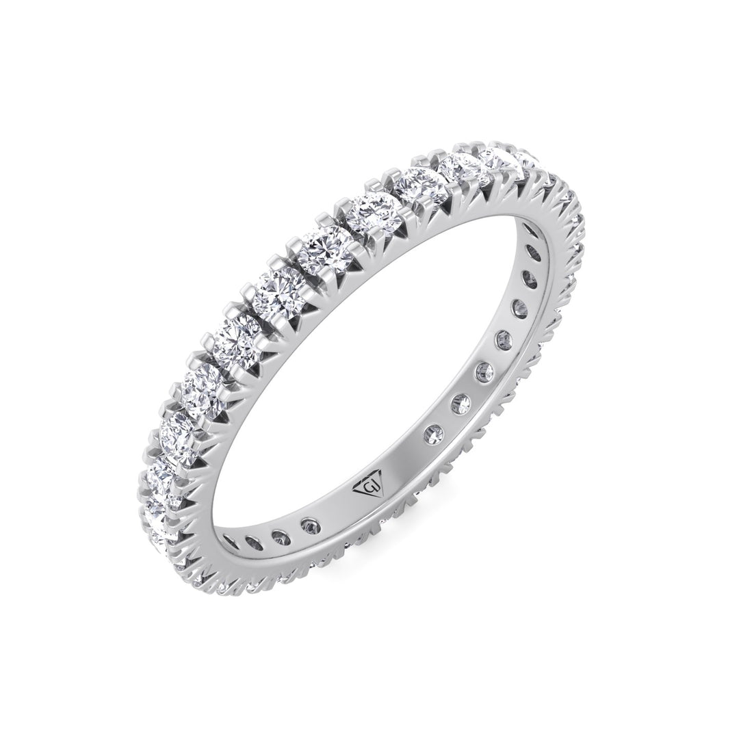 Natural Diamond French Pave Ring