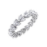 Mariza - Heart Shape Diamond Eternity Band - Gem Jewelers Co