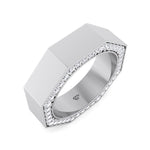 Enrico - Hidden Diamond Wedding Band - Gem Jewelers Co