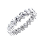 Marlo - Floating Oval Shape Diamond Eternity Band - Gem Jewelers Co