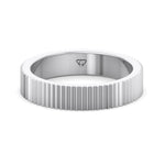 Franco - Unisex 5mm Fluted Gold Band - Gem Jewelers Co