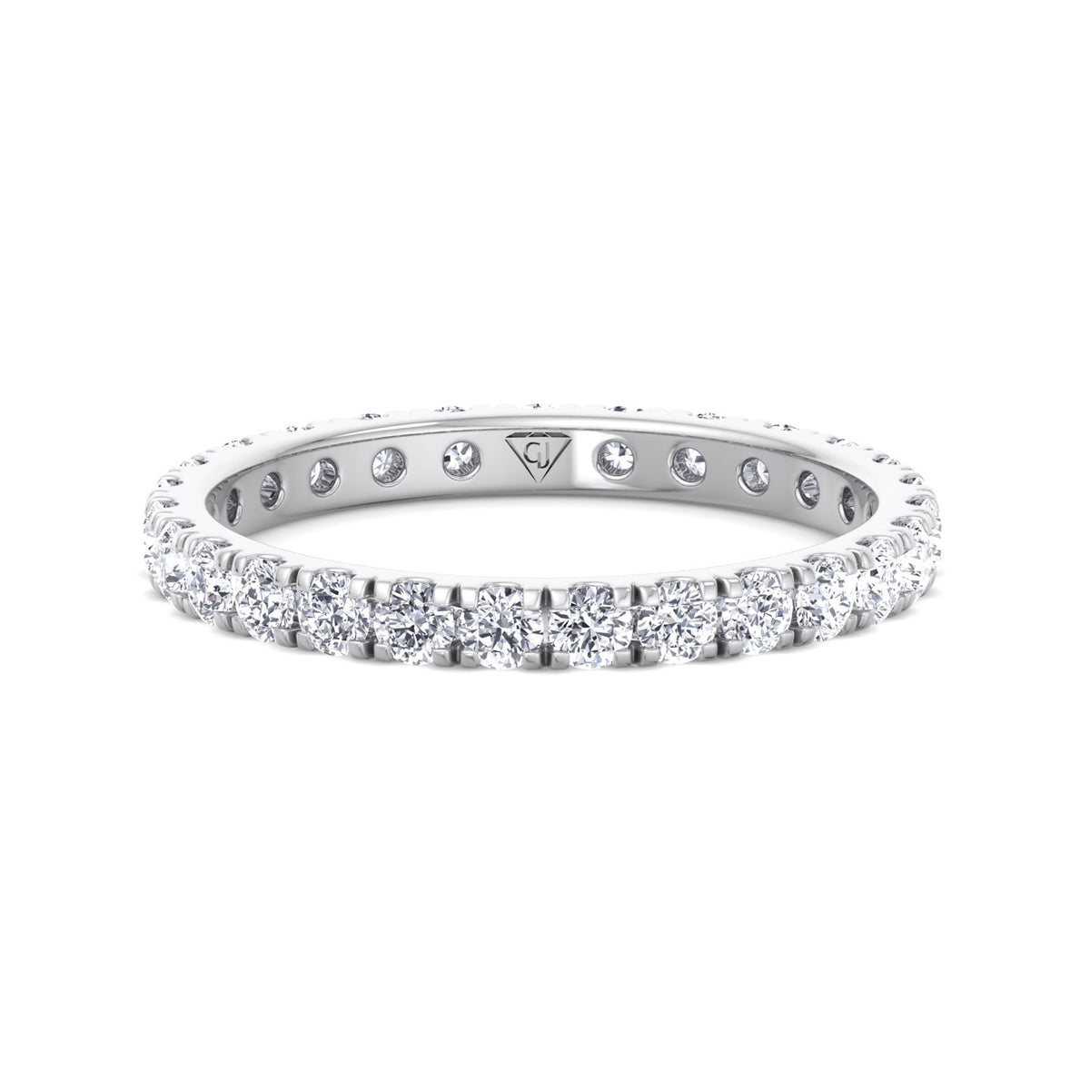 Super Deal - 1.00CT T.W Round Brilliant VS2 Clarity, G Color Natural Diamond Eternity Band U-Prong Setting - Gem Jewelers Co