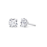 1CT T.W Round Natural Diamond Studs in 14K Gold ( Super Deal) - Gem Jewelers Co