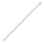 Heart Shape Natural Diamond Tennis Bracelet White