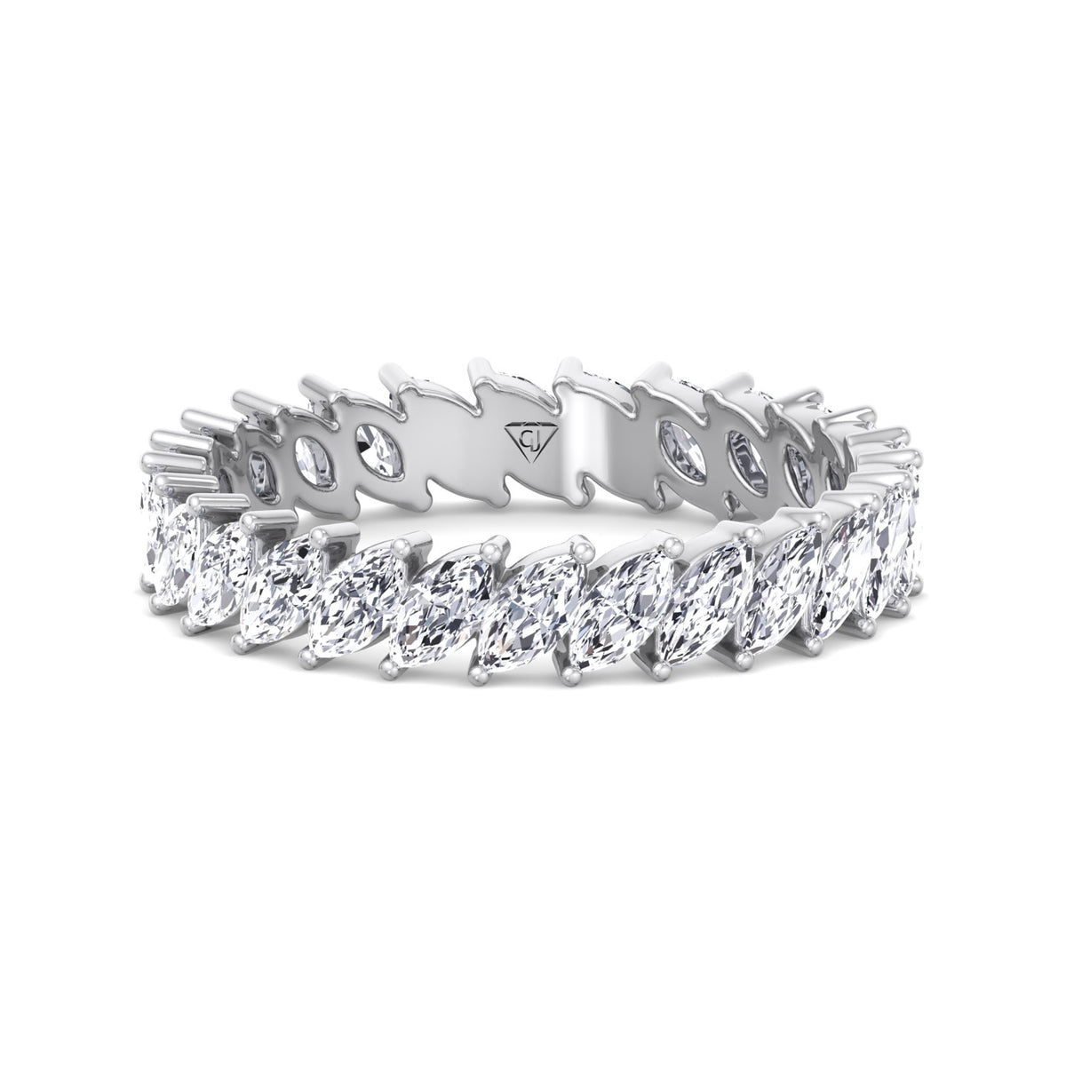 Rosalia - Marquise Shape Natural Diamond Eternity Band - Gem Jewelers Co