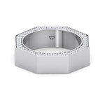 Enrico - Hidden Diamond Wedding Band - Gem Jewelers Co