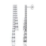 Double-Strand-Graduated-Natural-Diamond-Dangle-Earrings-18K-White-Gold 