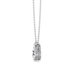 Miza - Bezel Set Pear Shape Diamond Pendant - Gem Jewelers Co