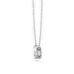Lia - Bezel Set Oval Shape Diamond Pendant - Gem Jewelers Co