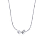 Taron - Toi Et Moi Diamond Tennis Necklace - Gem Jewelers Co
