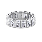Griseldi - Radiant Shape Bezel Set Diamond Eternity Band - Gem Jewelers Co