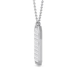 Vito - Diamond Dog Tag Pendant Necklace - Gem Jewelers Co