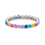 Luccia - Multi-Color Gemstones Eternity Band - Gem Jewelers Co