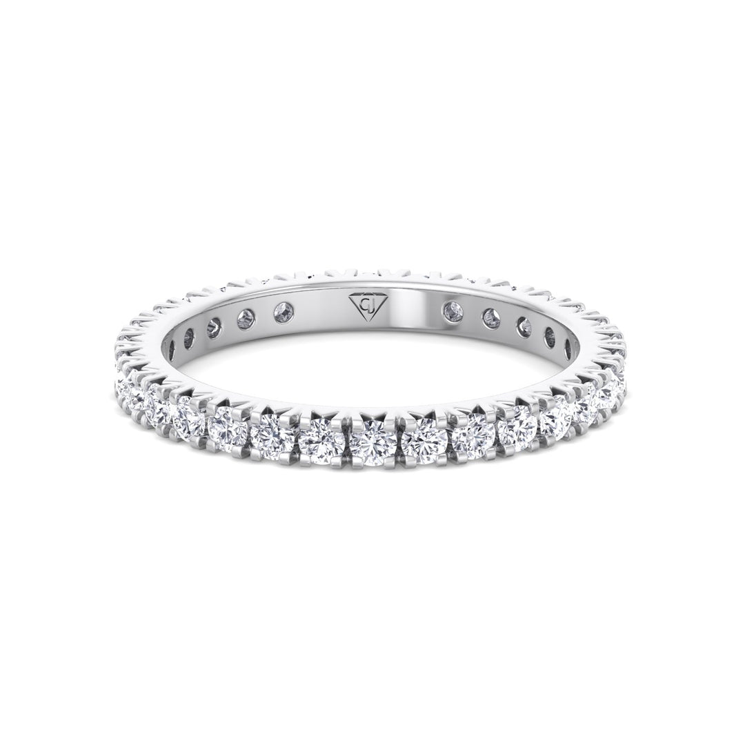 Natural Diamond French Pave Ring