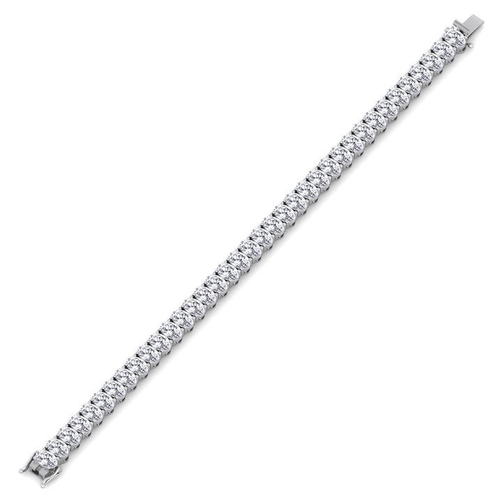 Foothill - 4 Prong Oval Shape Diamond Tennis Bracelet