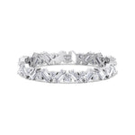 Delfina - Baguette and Round Shape Diamond Offset Band - Gem Jewelers Co