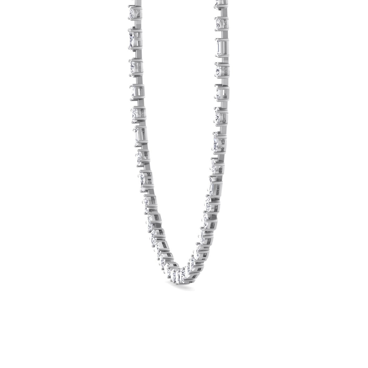 Selani - Multi Shape Diamond Tennis Necklace - Gem Jewelers Co