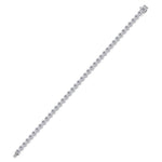 Elaria - East to West Heart Shape Bezel Set Natural Diamond Tennis Bracelet - Gem Jewelers Co