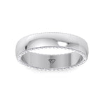 White Gold 0.52CT Hidden Diamond Halo Band