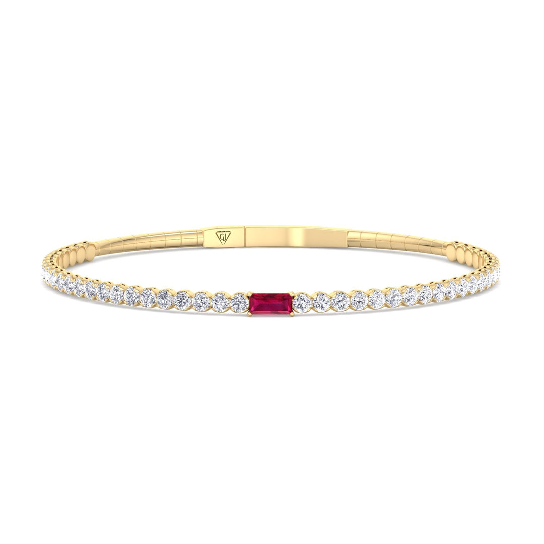 .73-ctw-baguette-ruby-round-diamond-flexible-bangle-in-solid-yellow-gold