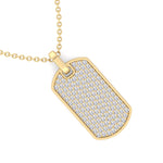 Isidoro - Men's Diamond Tag Pendant - Gem Jewelers Co