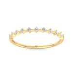 Simona - Multi Stone Round Natural Diamond Dainty Ring - Gem Jewelers Co