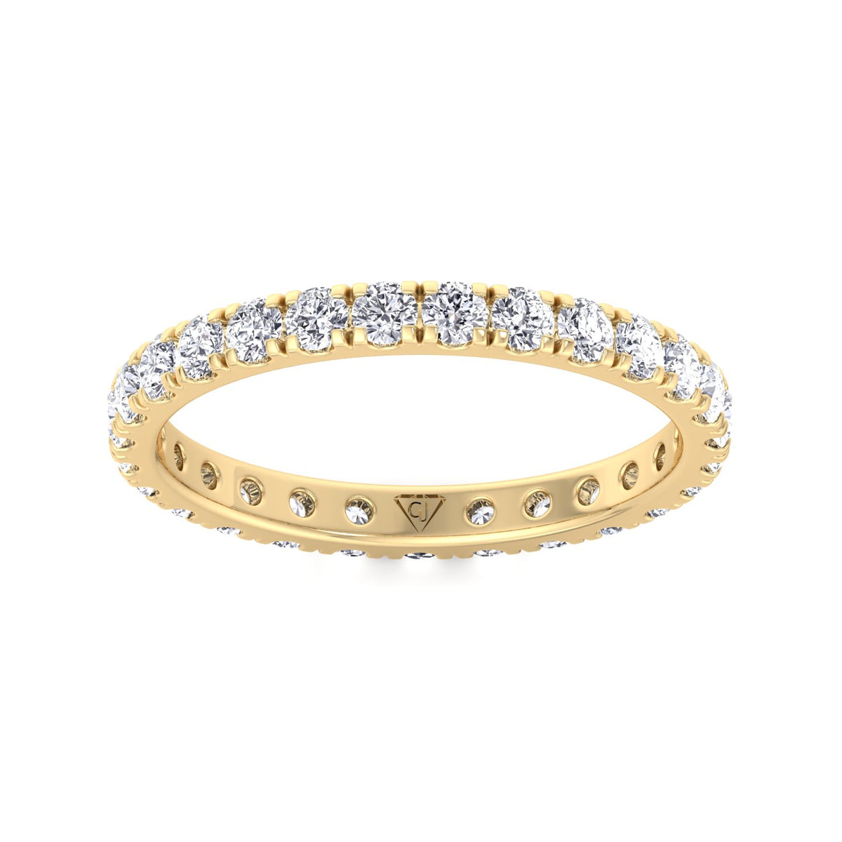 Super Deal - 1.00CT T.W Round Brilliant VS2 Clarity, G Color Natural Diamond Eternity Band U-Prong Setting - Gem Jewelers Co