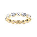 Daria - Marquise and Round Eternity Wedding Band - Gem Jewelers Co
