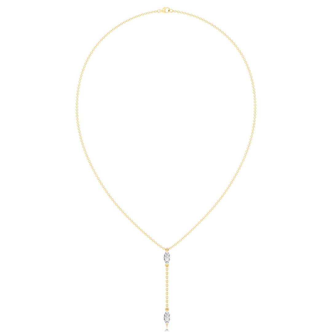 .50CT Marquise Shape Natural Diamond Lariat Necklace