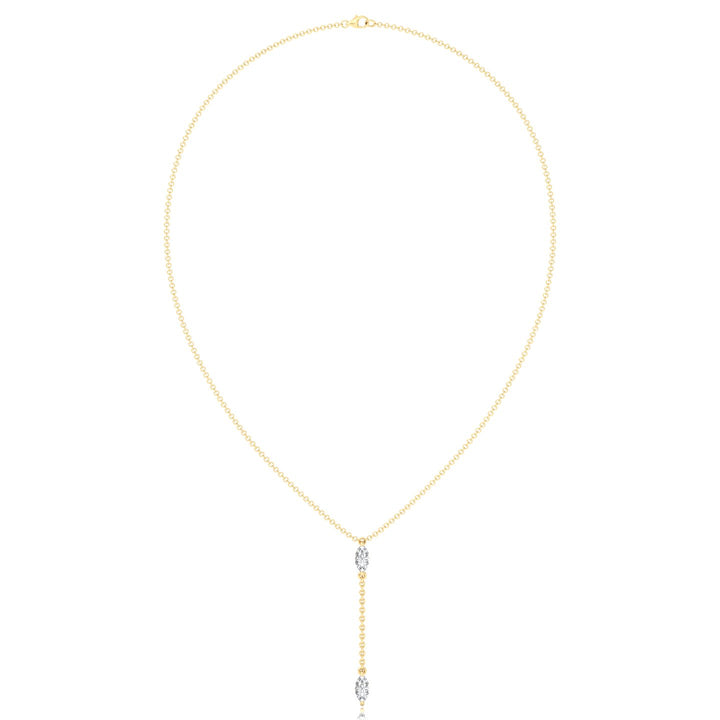 .50CT Marquise Shape Natural Diamond Lariat Necklace