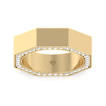 Enrico - Hidden Diamond Wedding Band - Gem Jewelers Co