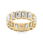 Griseldi - Radiant Shape Bezel Set Diamond Eternity Band - Gem Jewelers Co