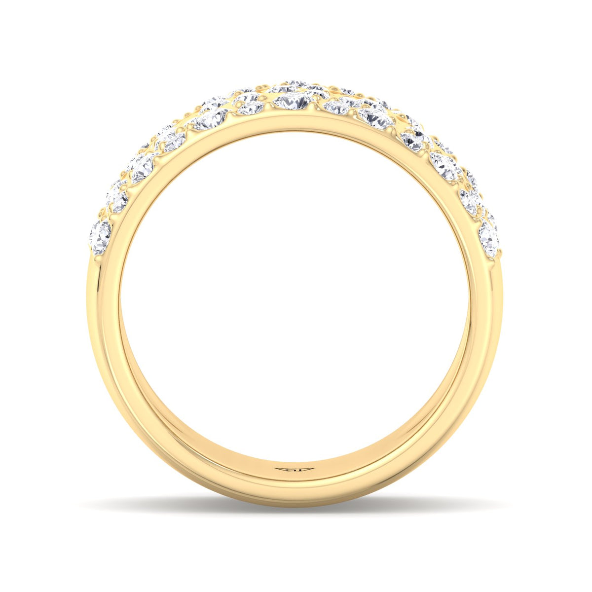 Cellini - Wide Natural Diamond Cigar Band - Gem Jewelers Co