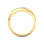 Verdiana - Toi et Moi Domed Bezel Set Diamond Ring - Gem Jewelers Co