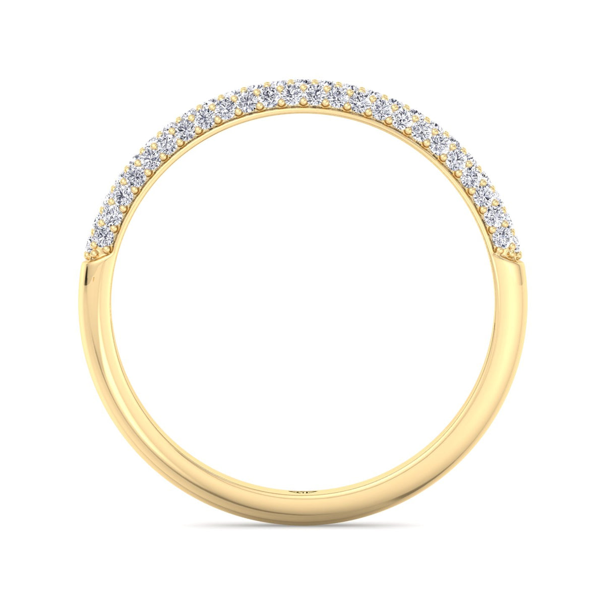 Teresa - Pave Natural Diamond Wedding Band - Gem Jewelers Co