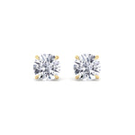 1CT T.W Round Natural Diamond Studs in 14K Gold ( Super Deal) - Gem Jewelers Co