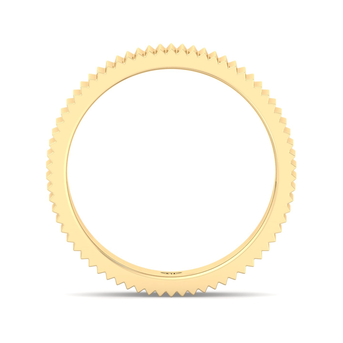 Franco - Unisex 5mm Fluted Gold Band - Gem Jewelers Co