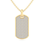 Isidoro - Men's Diamond Tag Pendant - Gem Jewelers Co