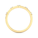 Myra - 5 Stone Round Diamond Dainty Ring Single Prong - Gem Jewelers Co