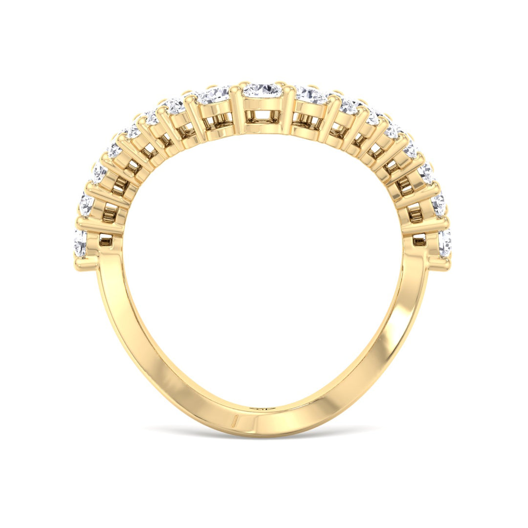 Round Shape Natural Diamond Vanki Ring