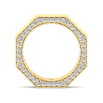 Enrico - Hidden Diamond Wedding Band - Gem Jewelers Co